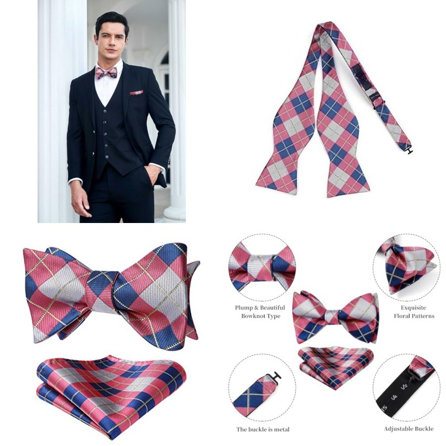 Mens Formal - Bow Ties for Men Check Plaid