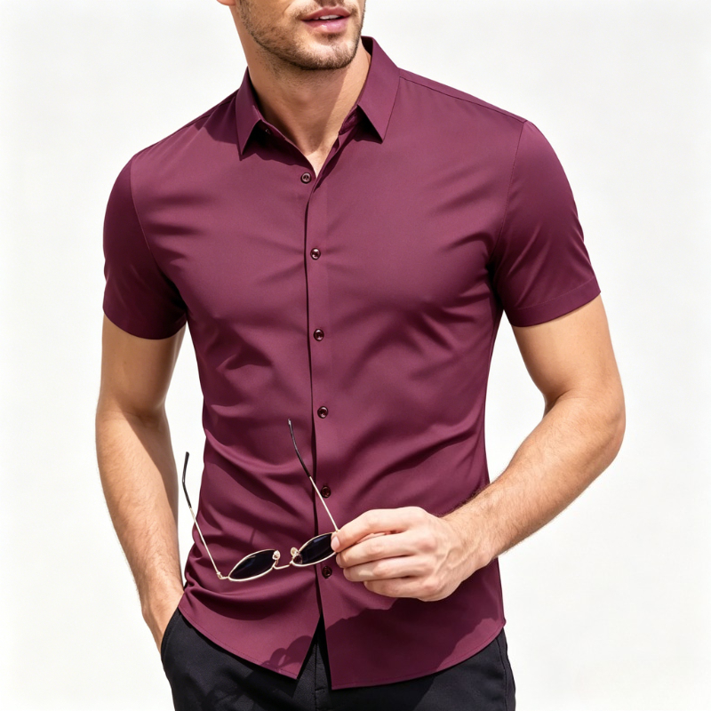 Mens Formal - No Ironing Business Shirts Men's Summer