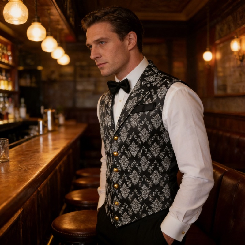 Slim Fit Vest British Retro St - Men'S Formal Wear Waistcoat 리뷰 및 가격