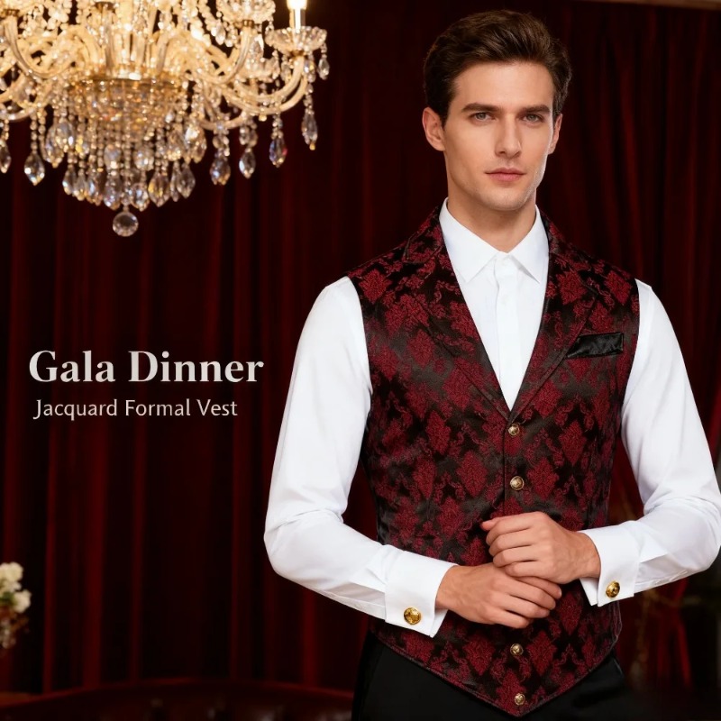 Slim Fit Vest British Retro St - Men'S Formal Wear Waistcoat 리뷰 및 가격