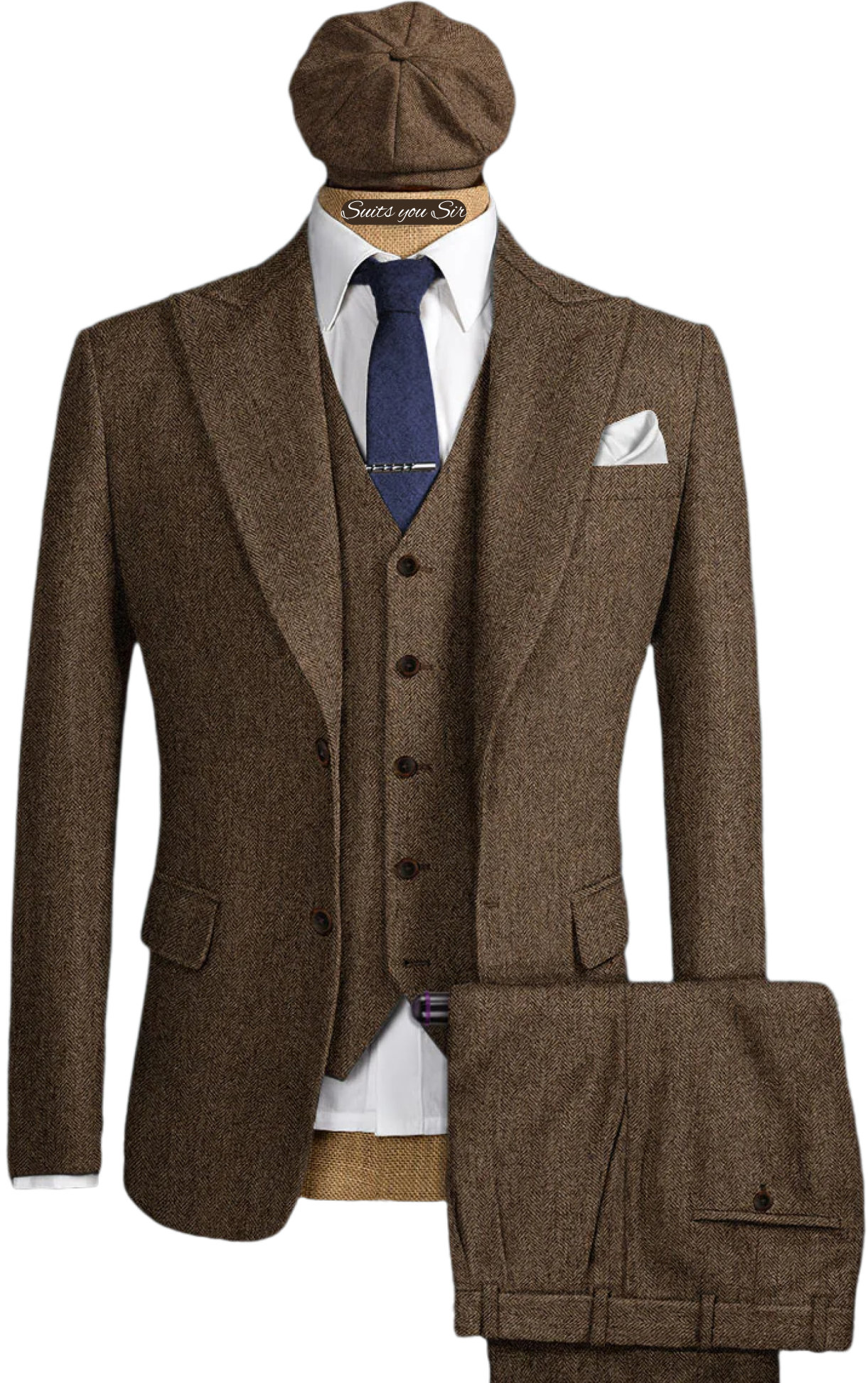 Mens Herringbone Suits 3 Piece - Men'S Formal Wear No Suit 리뷰 및 가격