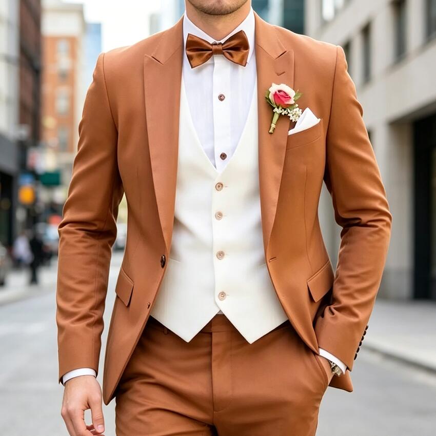 New Classic 3 Piece Men's Suit - Men'S Formal Wear Waistcoat 리뷰 및 가격
