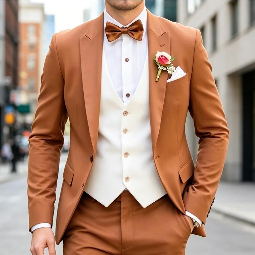 New Classic 3 Piece Men's Suit - Men'S Formal Wear Waistcoat 리뷰 및 가격