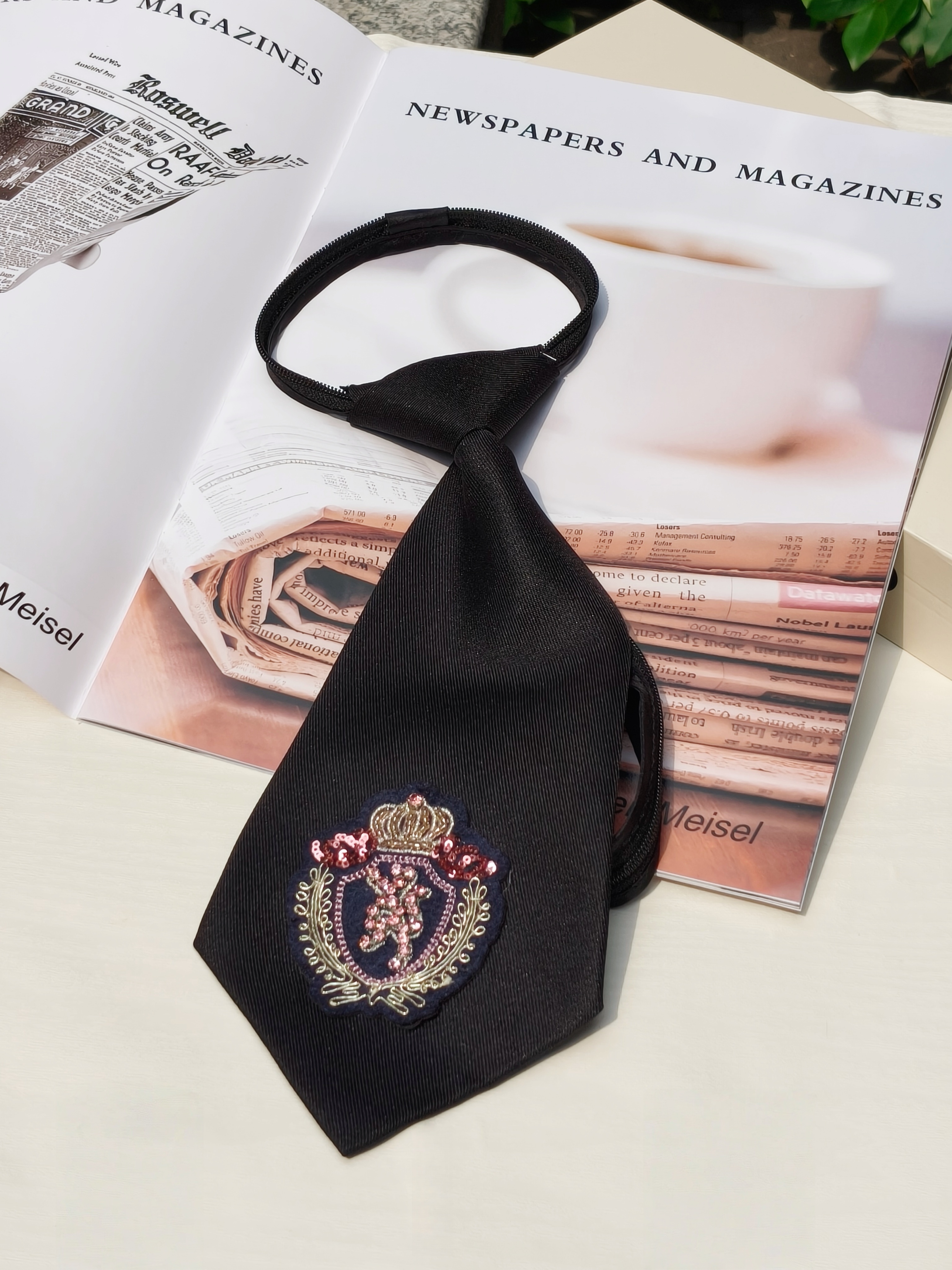 High-End Crown Badge Black Tie - High End Men'S Formal Wear 리뷰 및 가격