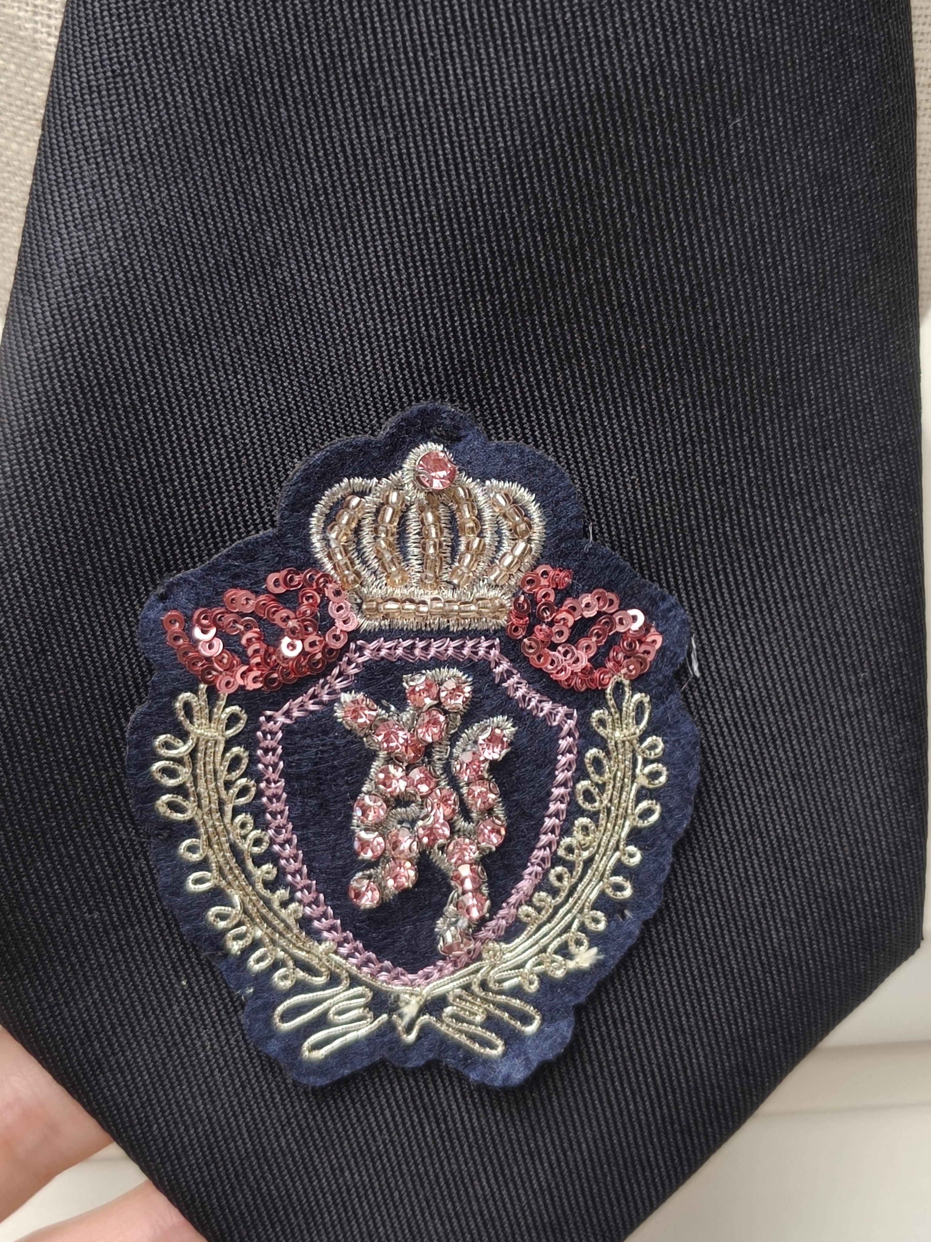 High-End Crown Badge Black Tie - High End Men'S Formal Wear 리뷰 및 가격
