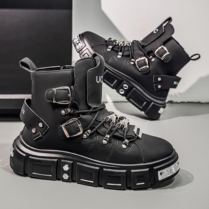 Fashion Rivet Black High top S - Men'S Gothic Formal Wear 리뷰 및 가격