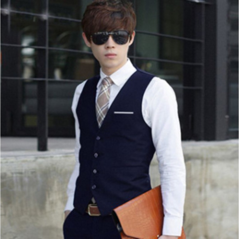 Men British Slim Fit Suit Vest - Men'S Formal Wear Waistcoat 리뷰 및 가격