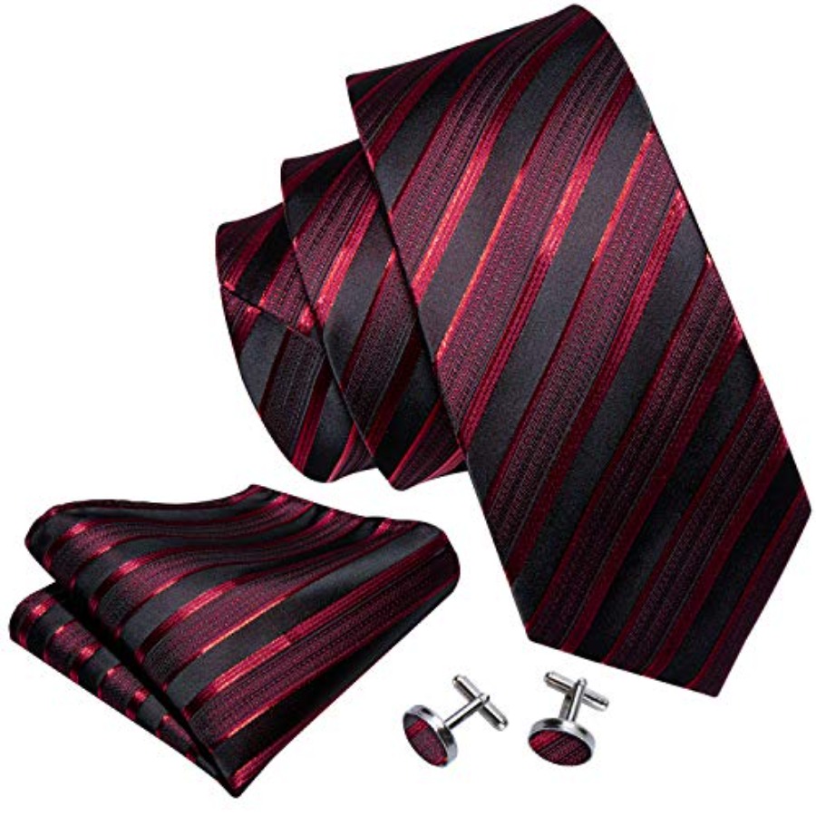 Tie Sets for Men Silk Stripe N - Mens Formal 리뷰 및 가격