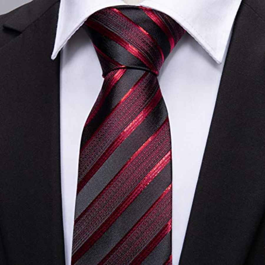 Tie Sets for Men Silk Stripe N - Mens Formal 리뷰 및 가격