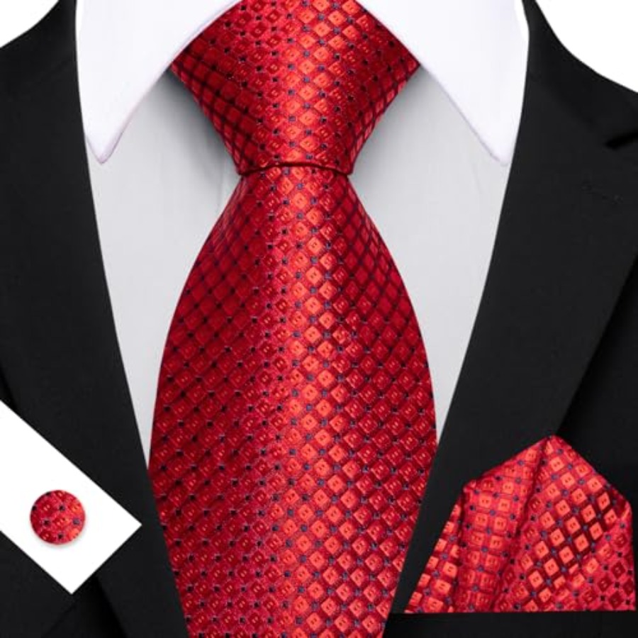 Men Plaid/Striped Ties Set Sil - Mens Formal 리뷰 및 가격