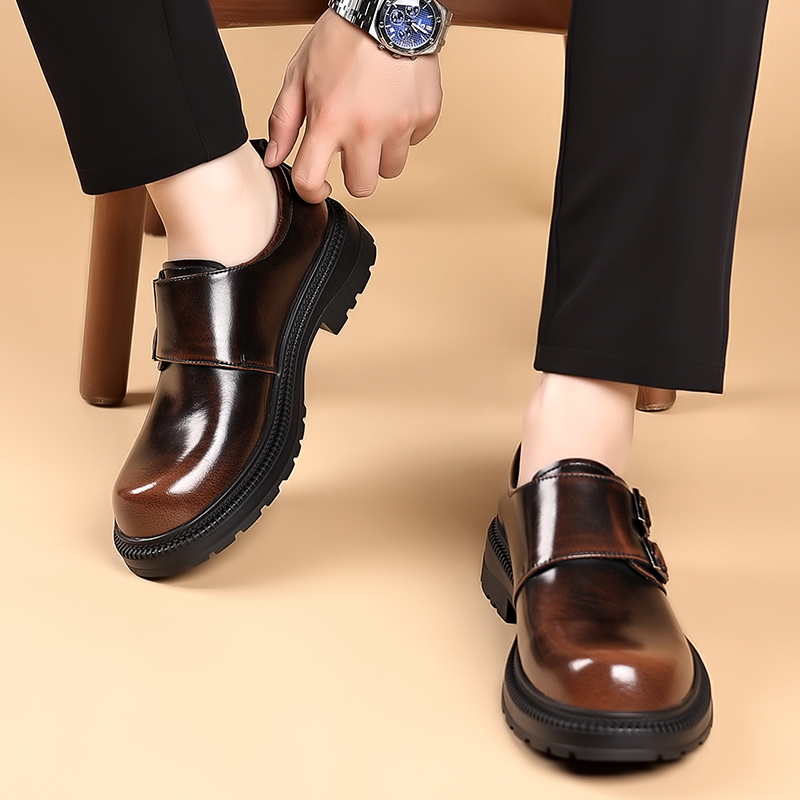 Retro Brown Men's Leather Casu - High End Men'S Formal Wear 리뷰 및 가격