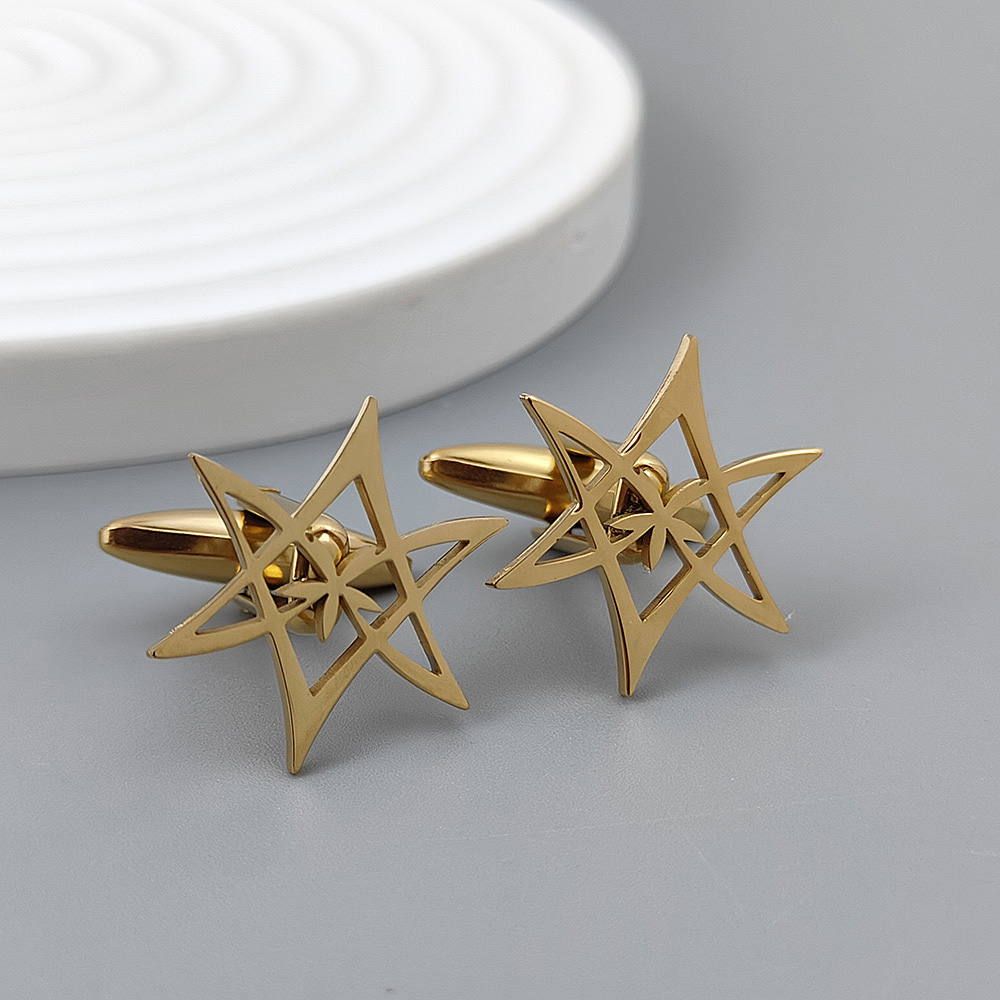 Hexagonal star gold-plated cuf - Men'S Gothic Formal Wear 리뷰 및 가격