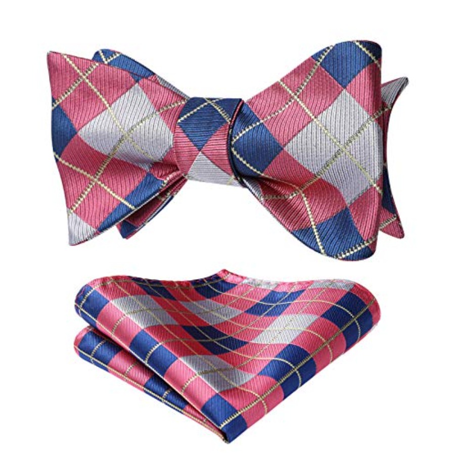 Bow Ties for Men Check Plaid S - Mens Formal 리뷰 및 가격