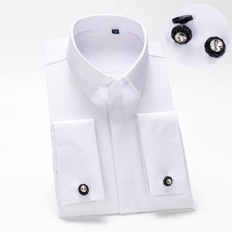 Men's French cufflinks shirt,  - High End Men'S Formal Wear 리뷰 및 가격