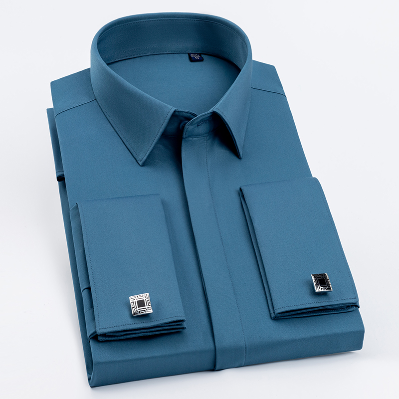 Men's French cufflinks shirt,  - High End Men'S Formal Wear 리뷰 및 가격