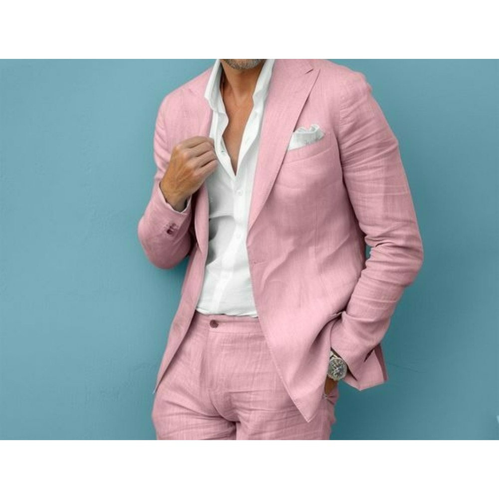 Linen Wedding Men Suits Slim F - Men'S Formal Wear No Suit 리뷰 및 가격