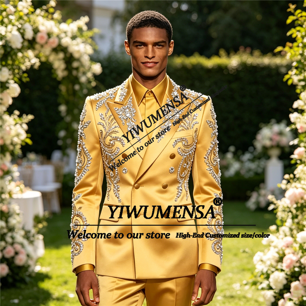 Sparkly Satin Suit Men Formal  - High End Men'S Formal Wear 리뷰 및 가격
