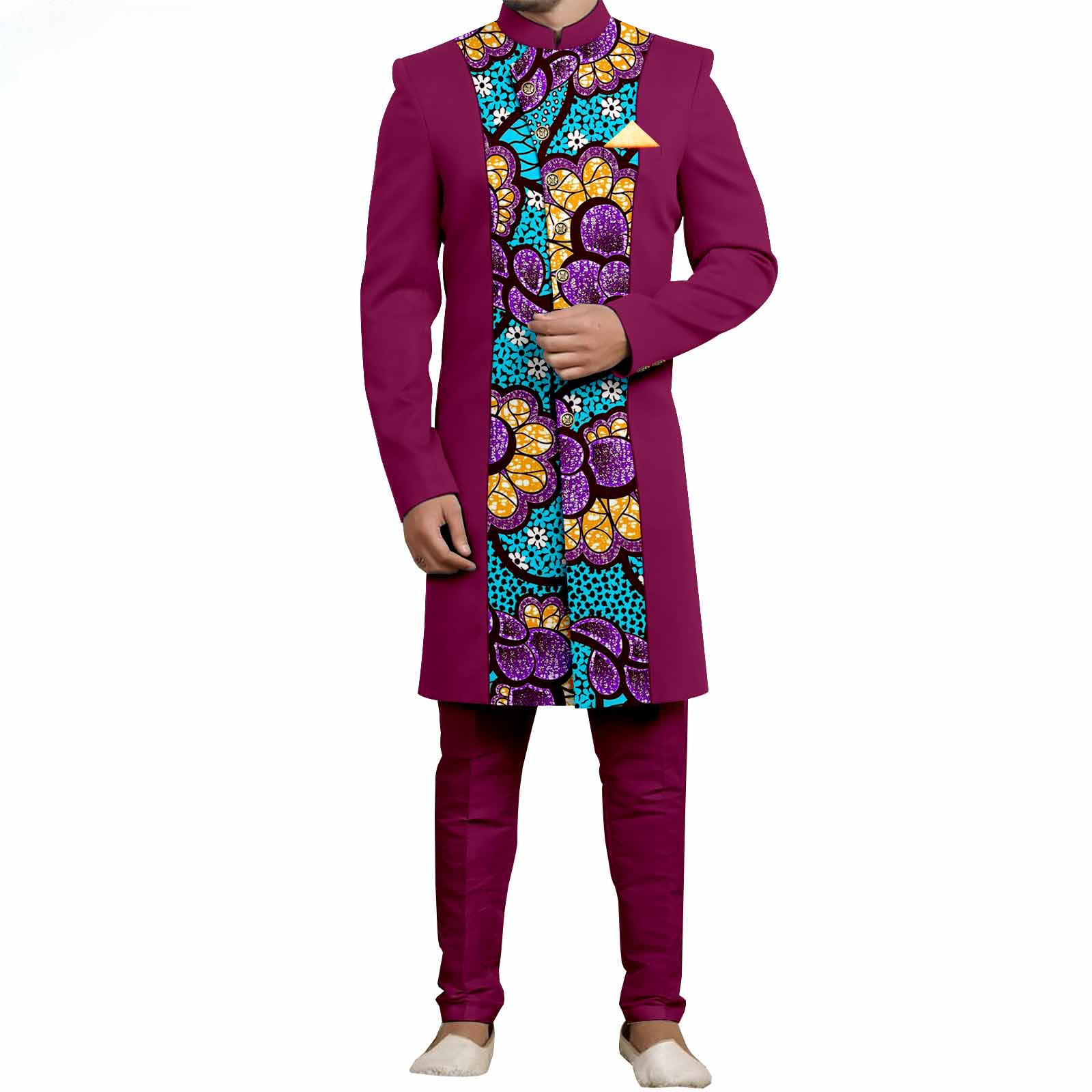 Men`s Suit Slim Fit Embroidery - Mens Formal 리뷰 및 가격