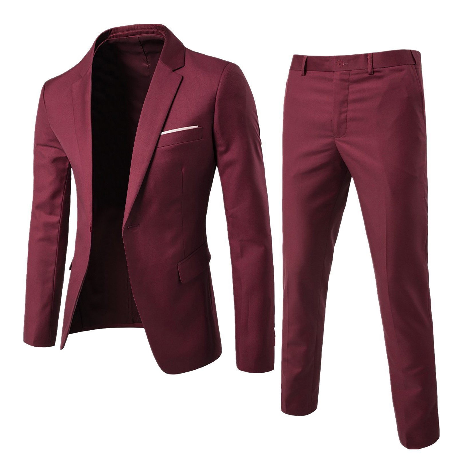 Mens Suit Set Two Piece Busine - Men'S Gothic Formal Wear 리뷰 및 가격