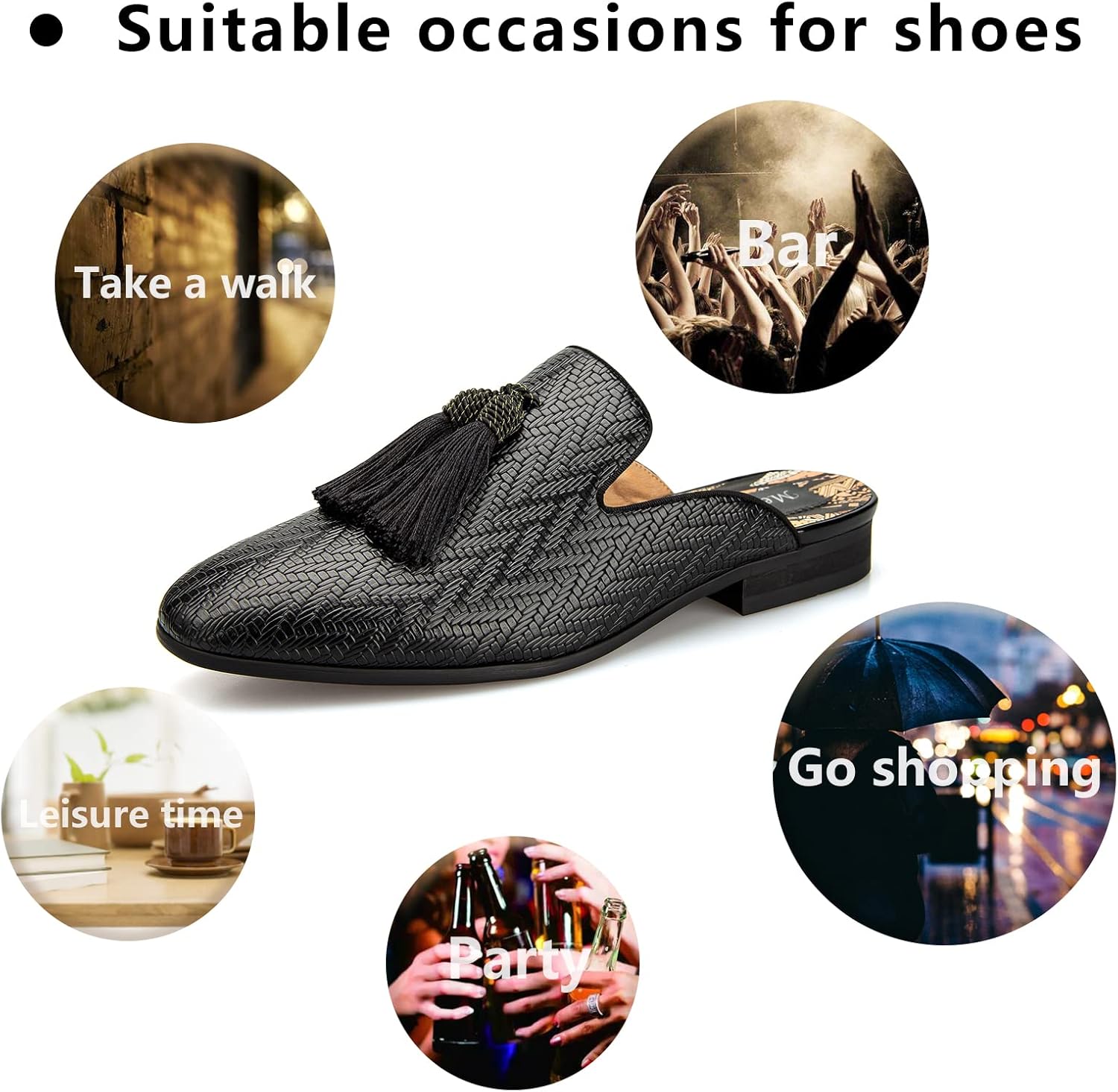 Leather Slippers Breathable Su - Men'S Formal Wear Slippers 리뷰 및 가격