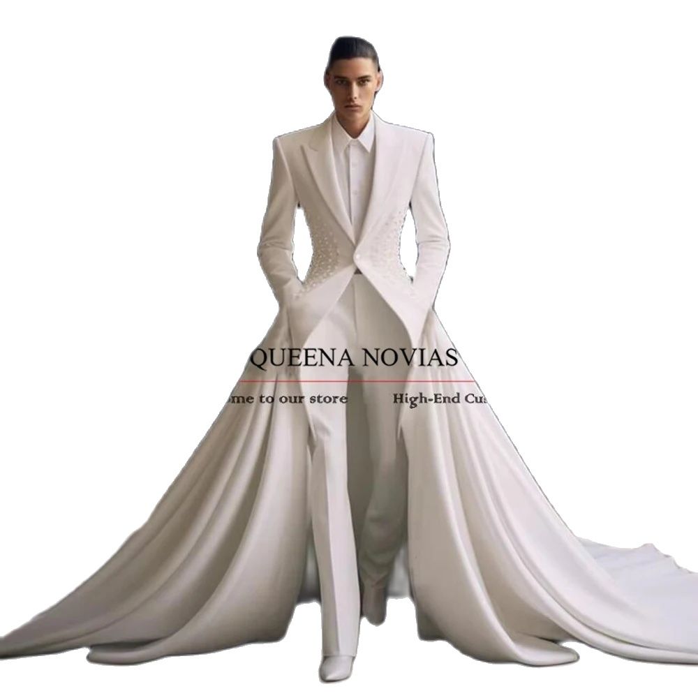 Elegant Pearls Men Suits With  - Men'S Formal Wear No Suit 리뷰 및 가격