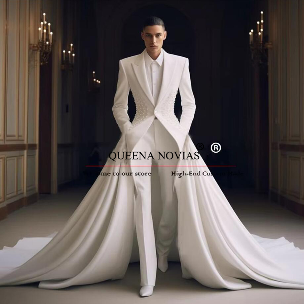 Elegant Pearls Men Suits With  - Men'S Formal Wear No Suit 리뷰 및 가격