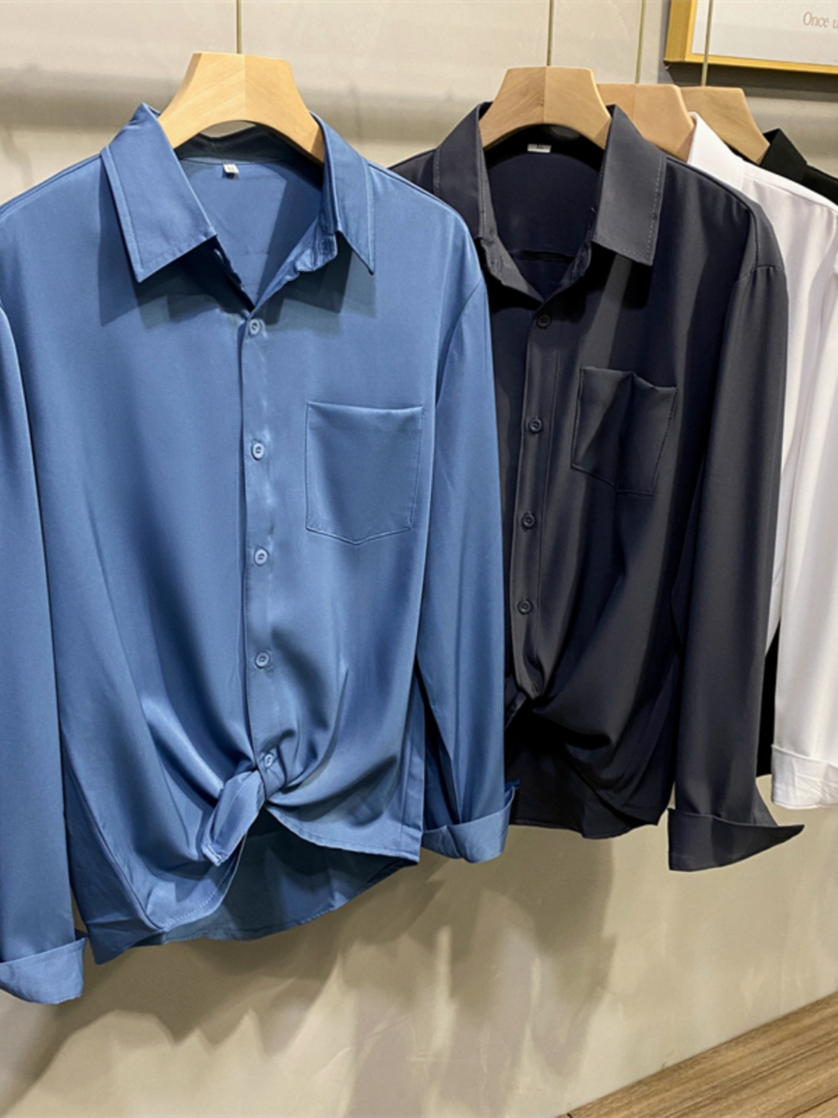 White Long Sleeve Shirt Jacket - High End Men'S Formal Wear 리뷰 및 가격