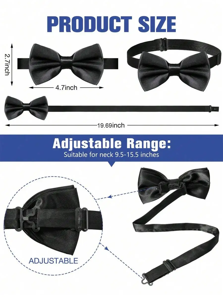 Mens Solid Color Satin Pre-Tie - Mens Formal 리뷰 및 가격