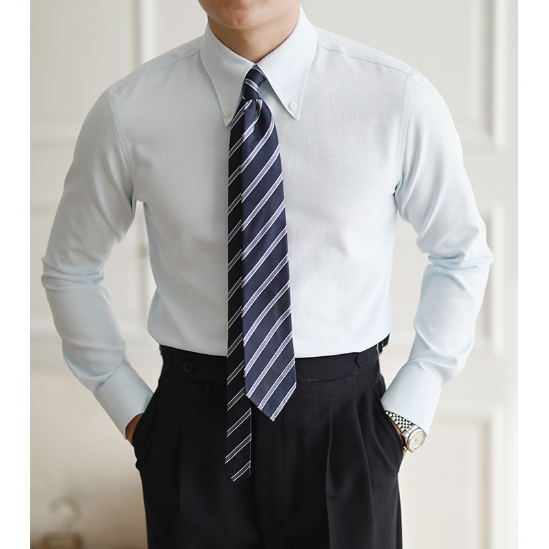 Oxford Shirt Men Long-sleeved  - Mens Formal 리뷰 및 가격