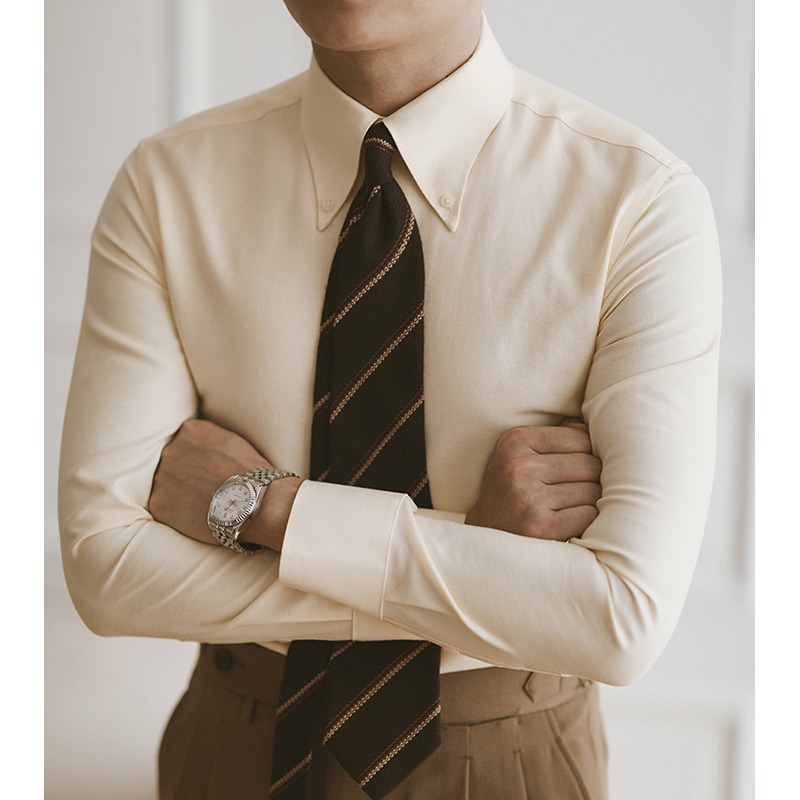 Oxford Shirt Men Long-sleeved  - Mens Formal 리뷰 및 가격